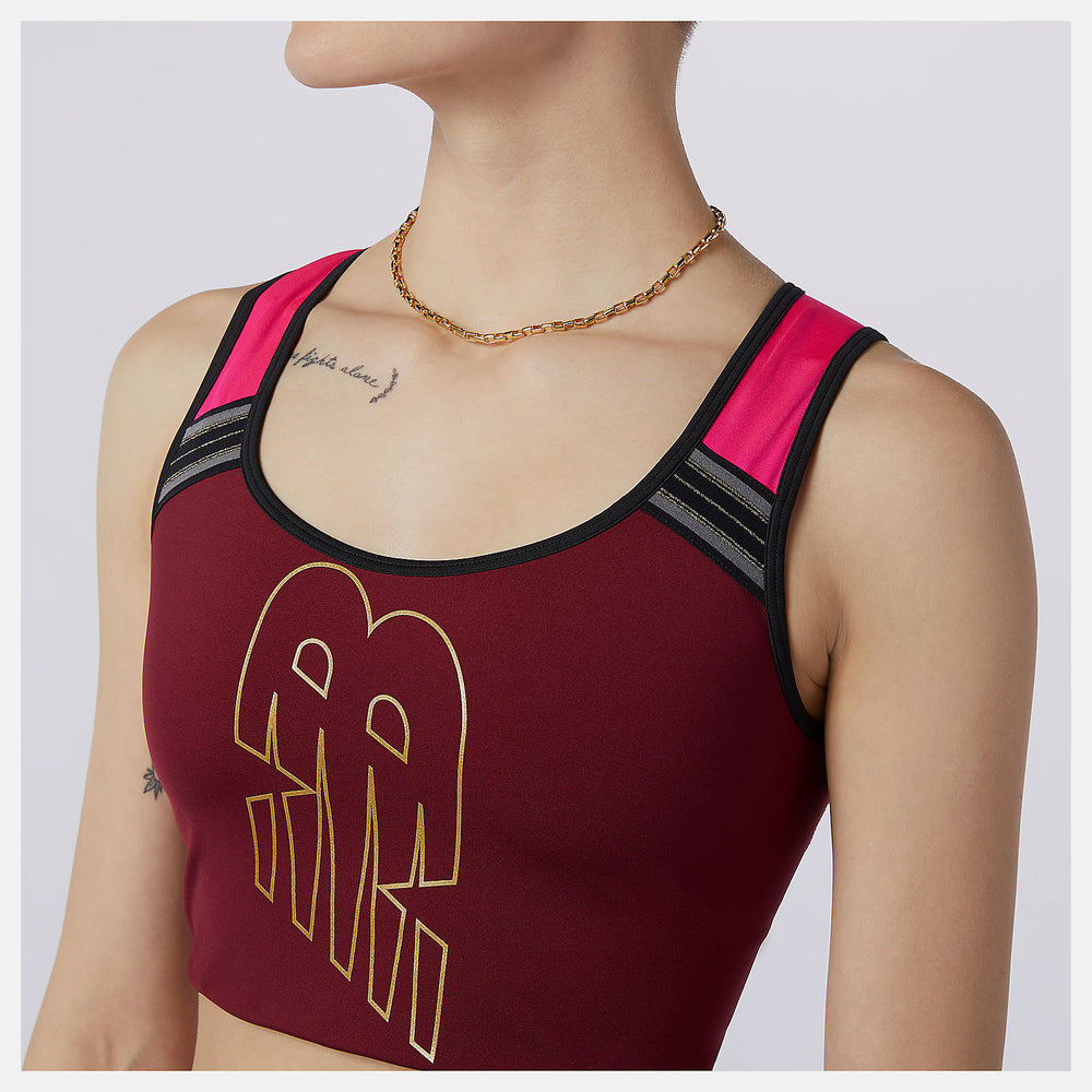 Garnet Achiever Crop Top | New Balance Clothing