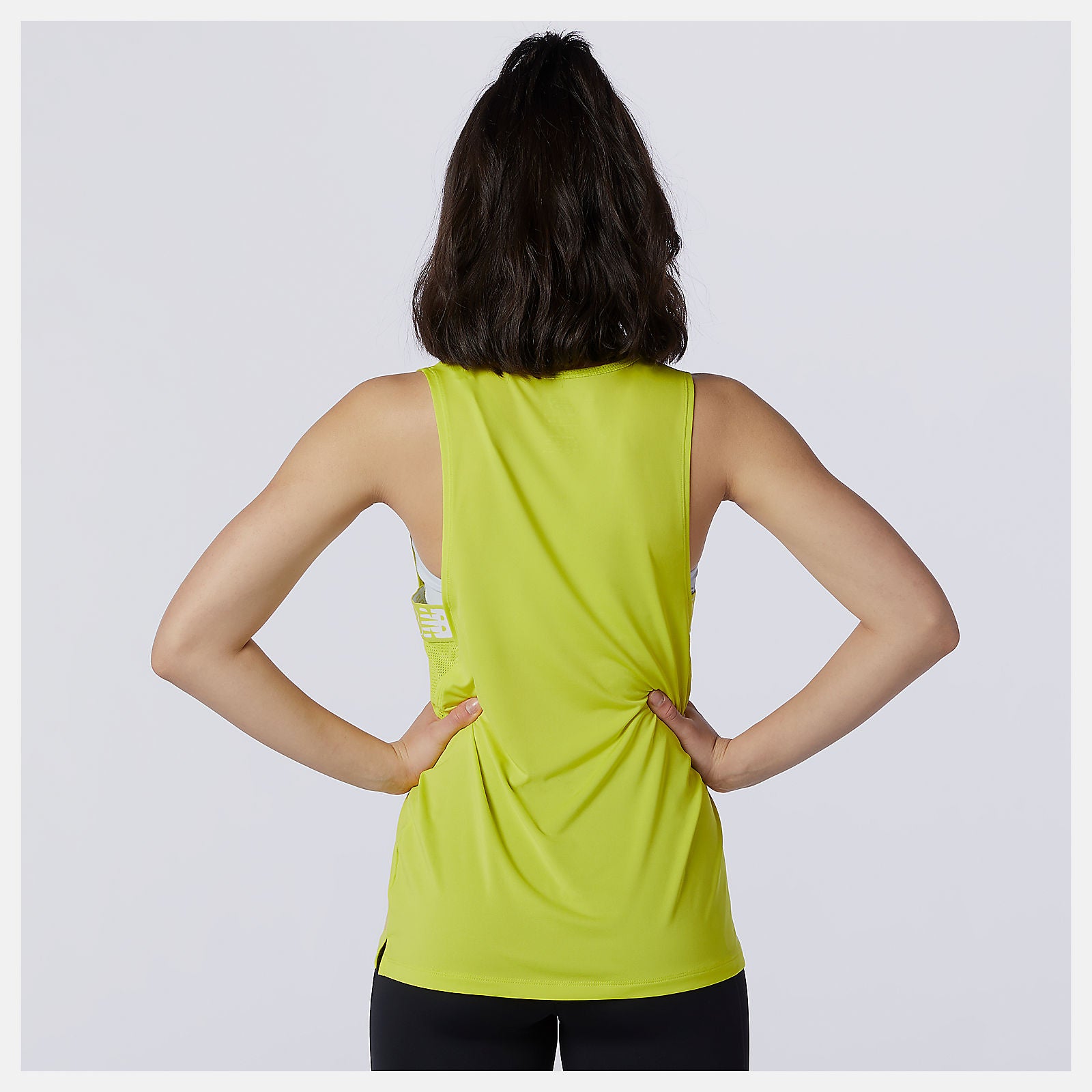 Sulpher Yellow Relentless Sweat Tank | New Balance Clothing