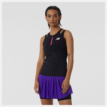 Black Tournament Keyhole Tank | New Balance Clothing