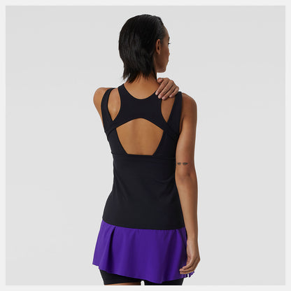 Black Tournament Keyhole Tank | New Balance Clothing