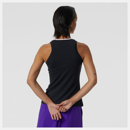 White Printed Tournament Tank | New Balance Clothing