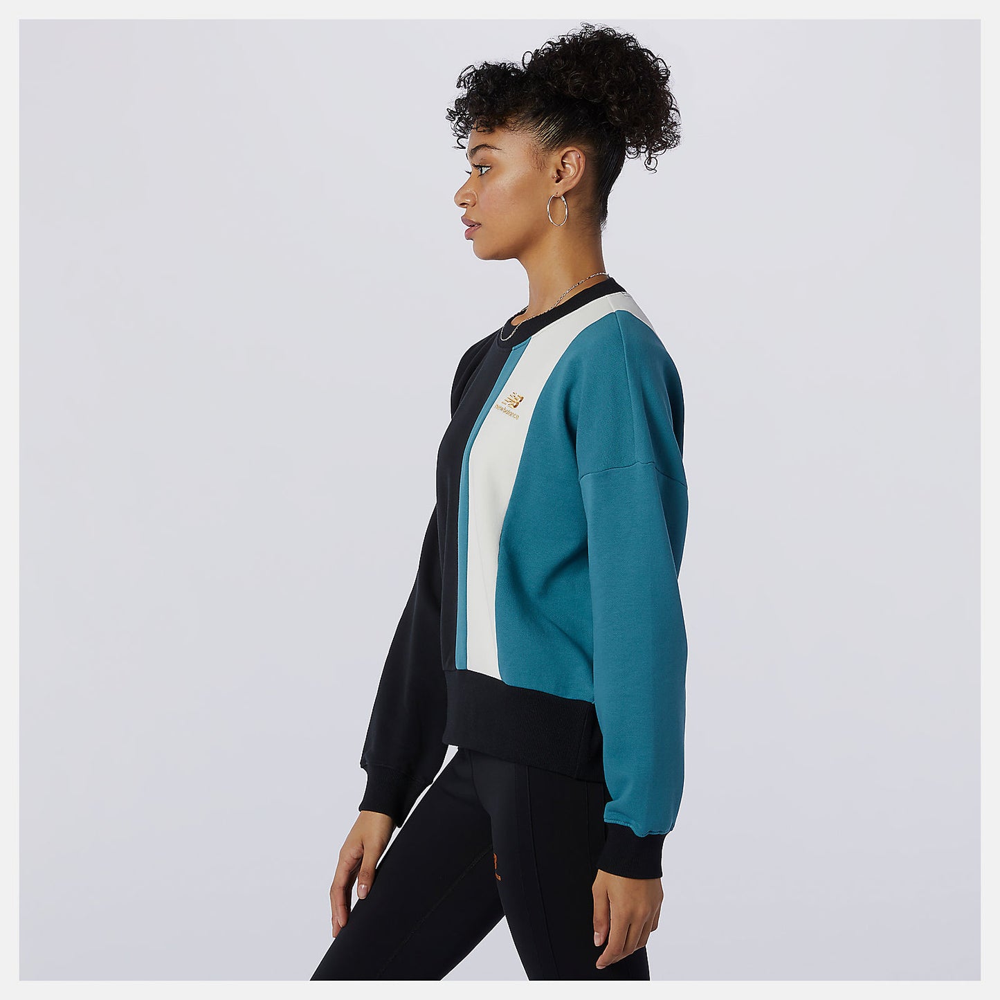 Black NB Athletics Higher Learning Crew | New Balance Clothing