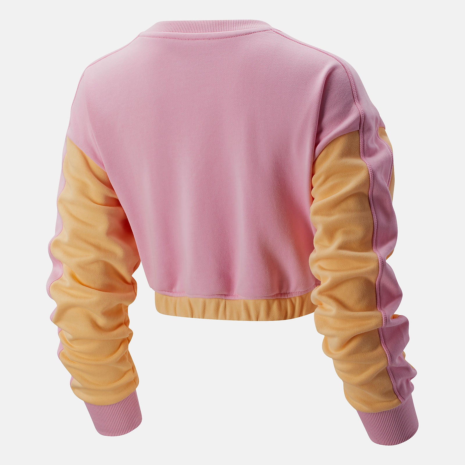 Pink Lemonade NB Athletics Baroque Crop Crew | New Balance Clothing