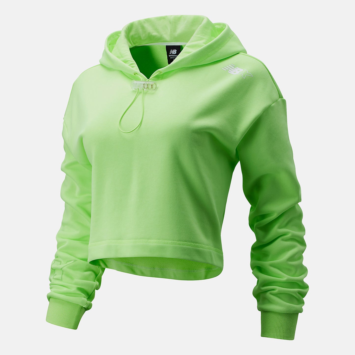 Bleached Lime Glo NB Essentials NBX Hoodie | New Balance Clothing