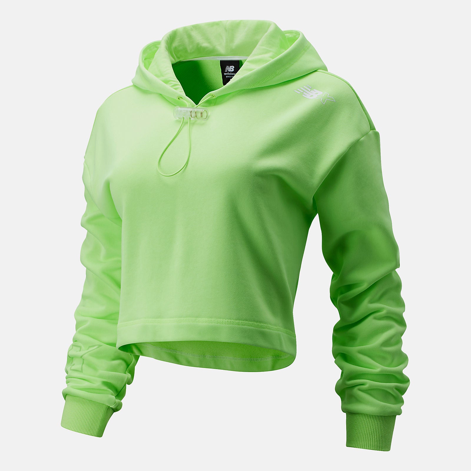 Bleached Lime Glo NB Essentials NBX Hoodie | New Balance Clothing