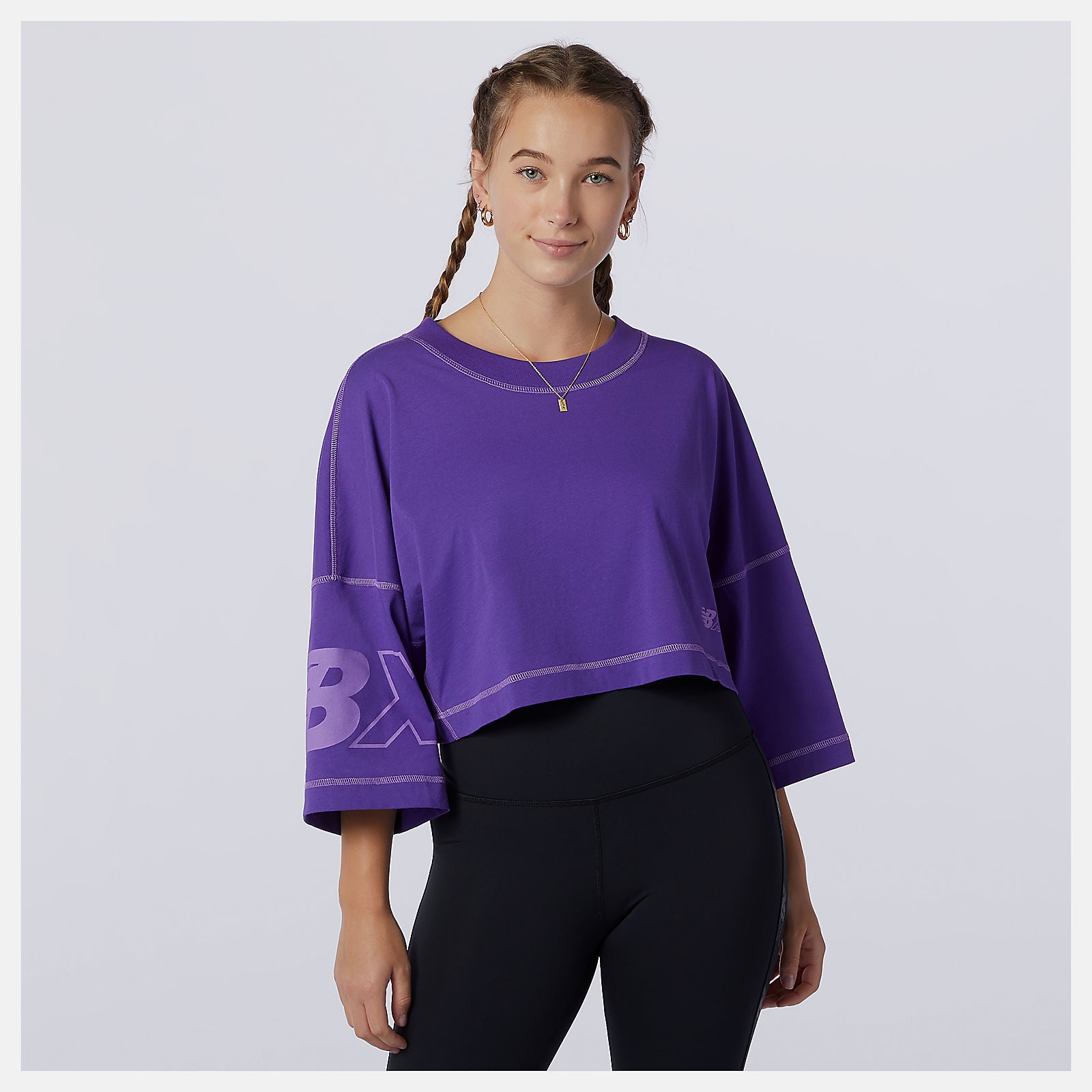Prism Purple NB Essentials NBX Graphic Tee 2 | New Balance Clothing