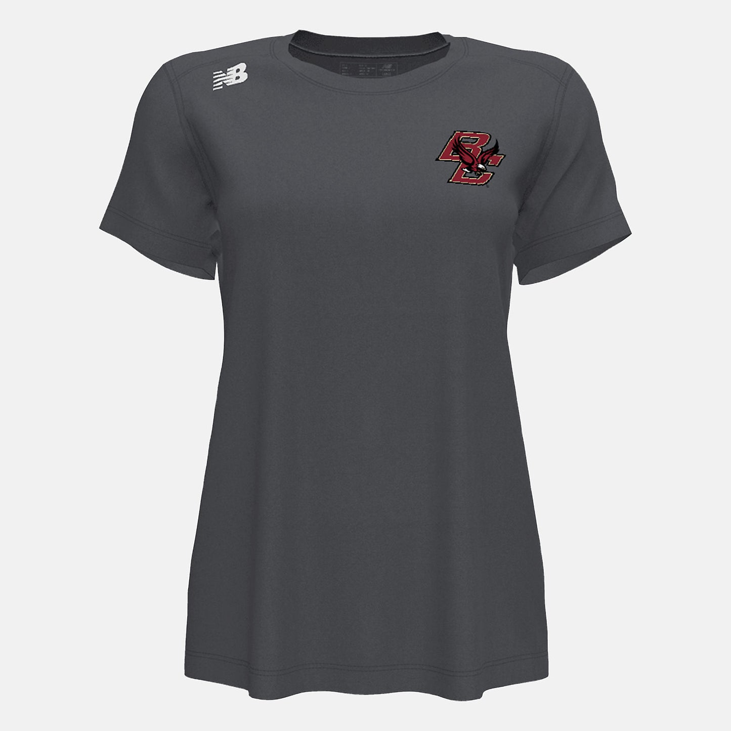 Dark Heather NB Short Sleeve Tech Tee(Boston College) | New Balance Clothing