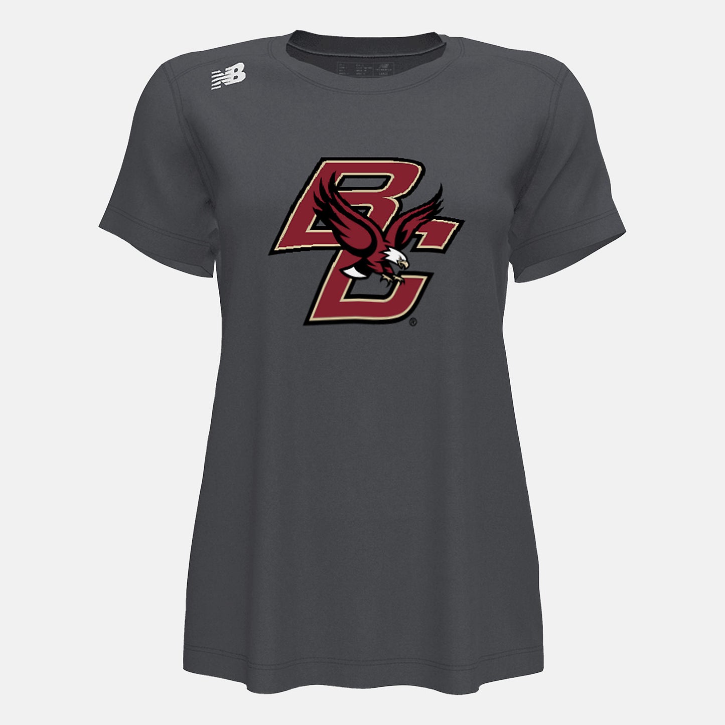Dark Heather NB Short Sleeve Tech Tee(Boston College) | New Balance Clothing