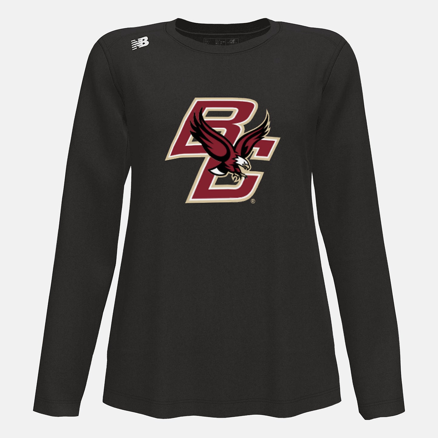 Team Black NB Long Sleeve Tech Tee(Boston College) | New Balance Clothing