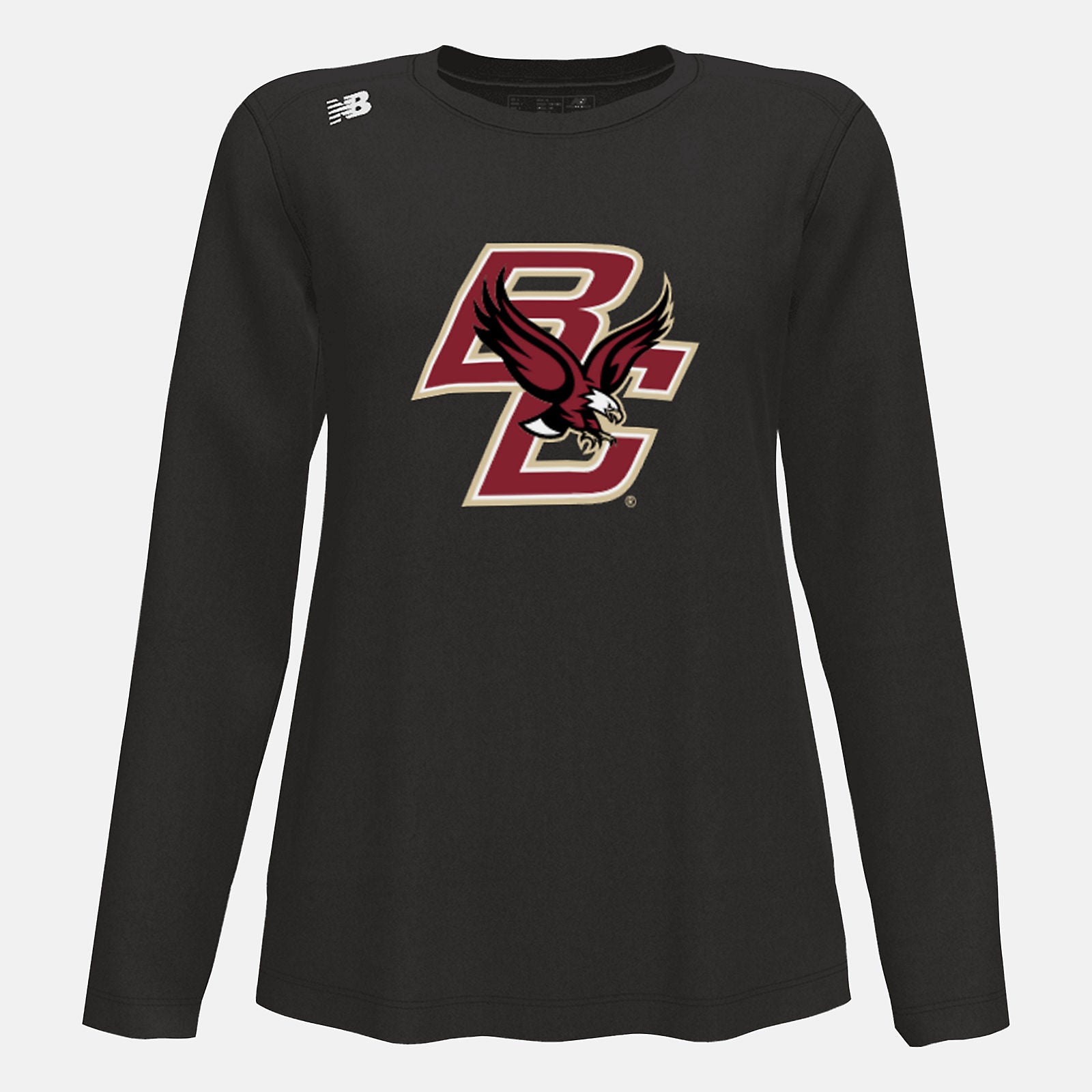 Team Black NB Long Sleeve Tech Tee(Boston College) | New Balance Clothing