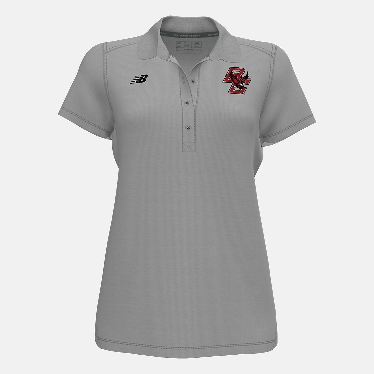 Light Grey Tech Polo(Boston College) | New Balance Clothing