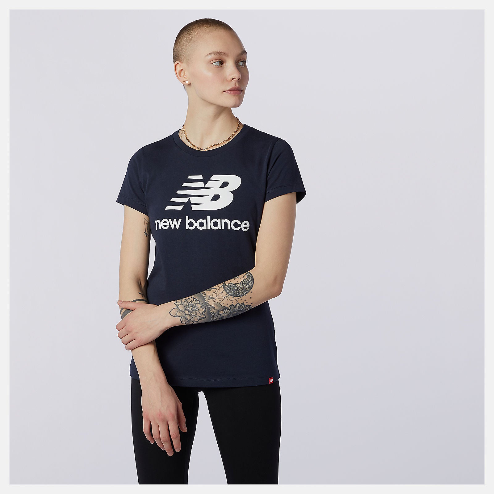 Eclipse Essentials Stacked Logo Tee | New Balance Clothing