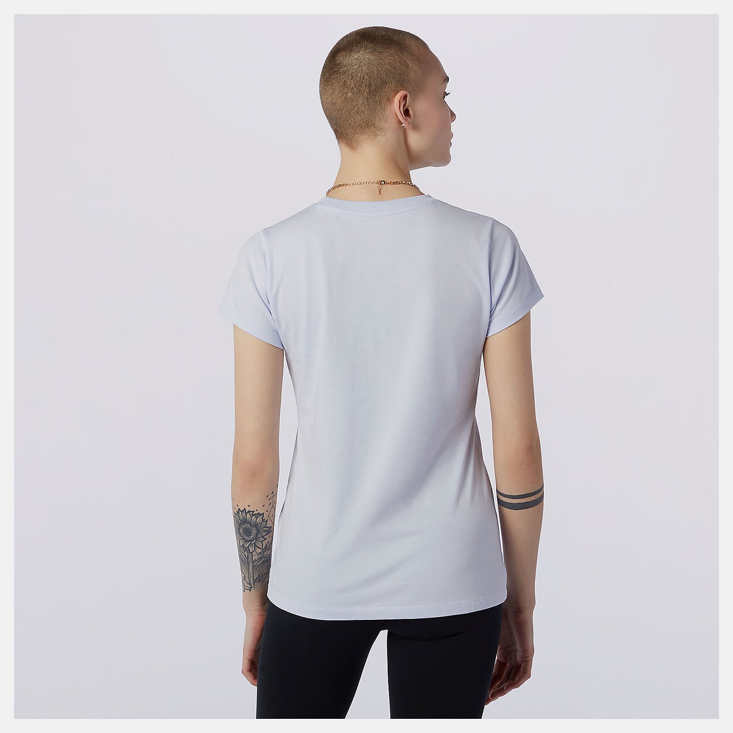 Grey Essentials Stacked Logo Tee | New Balance Clothing