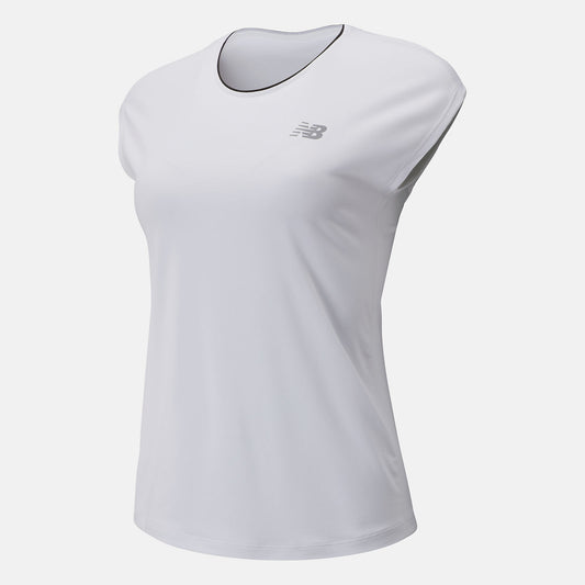 White Rally Cap Sleeve | New Balance Clothing