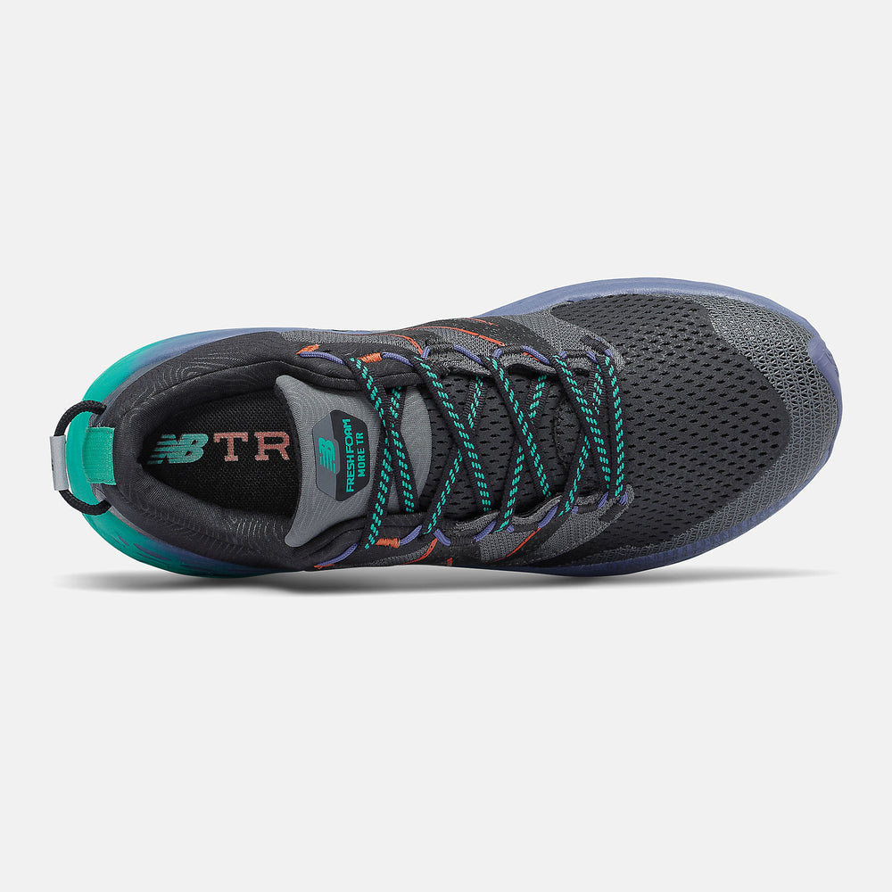 Lead/Magnetic Blue and Tidepool Fresh Foam More Trail v1 | New Balance Shoes