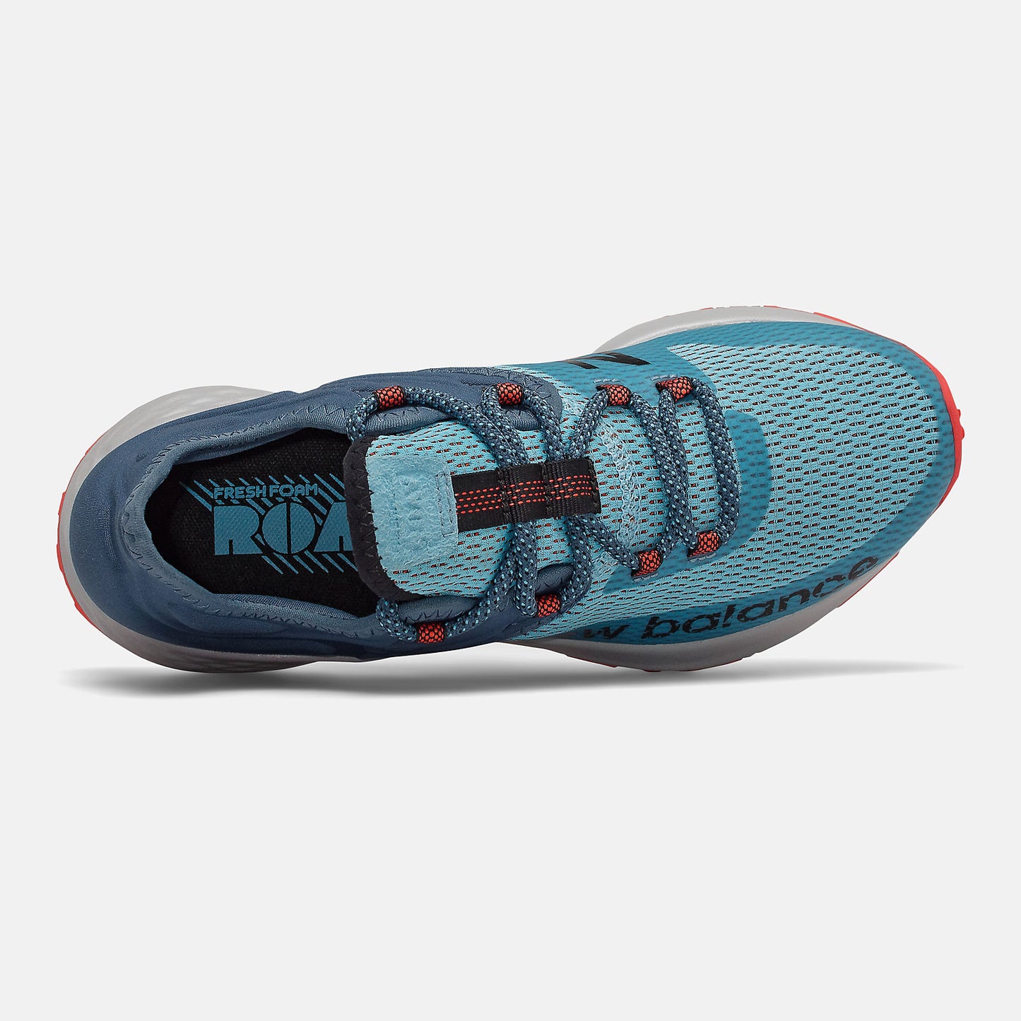 Wax Blue/Stone Blue and Toro Red Fresh Foam Roav Trail | New Balance Shoes
