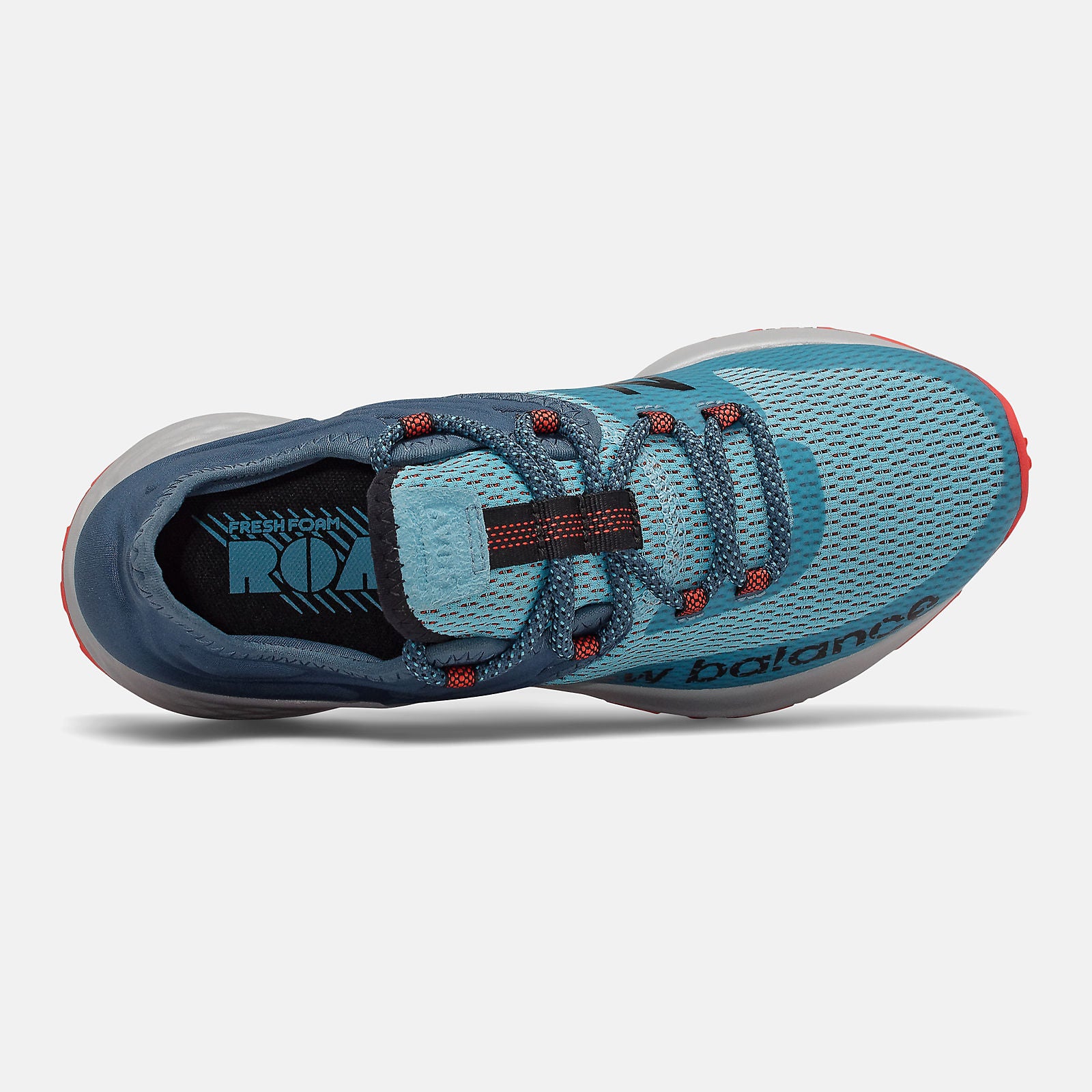 Wax Blue/Stone Blue and Toro Red Fresh Foam Roav Trail | New Balance Shoes