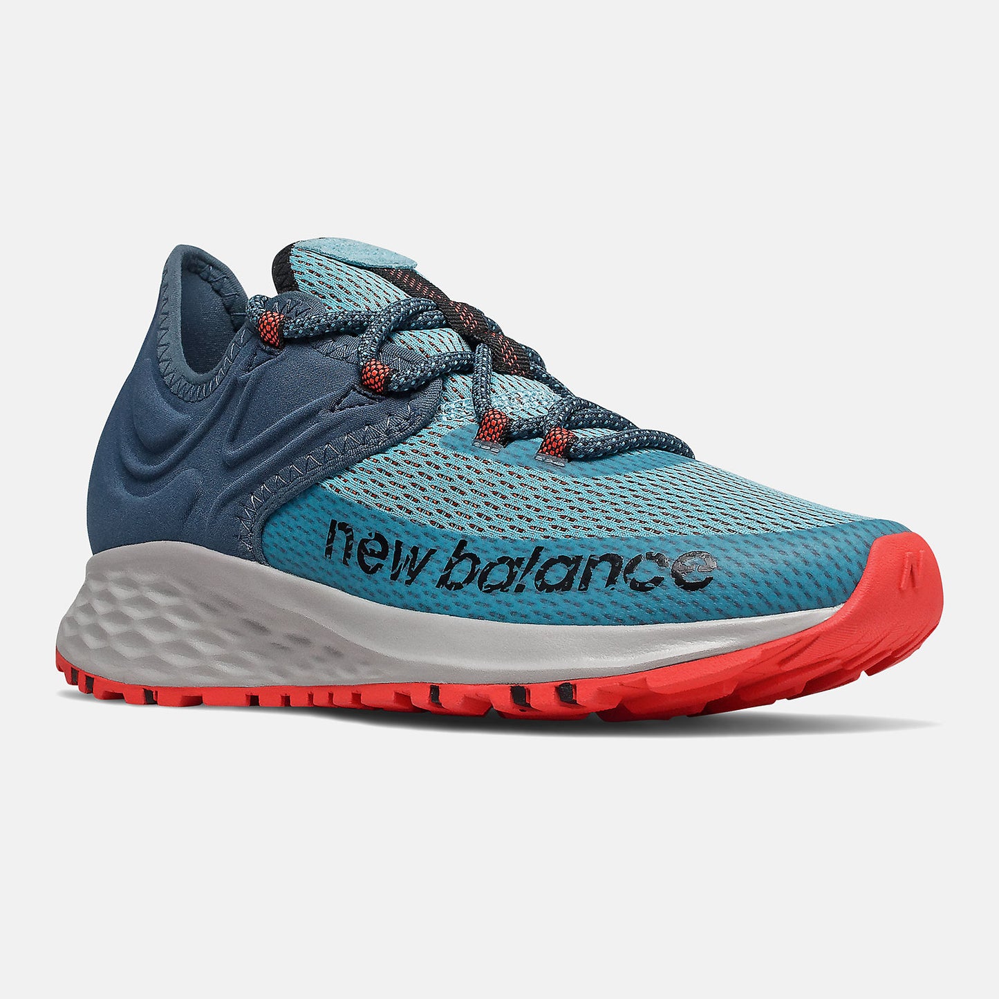 Wax Blue/Stone Blue and Toro Red Fresh Foam Roav Trail | New Balance Shoes