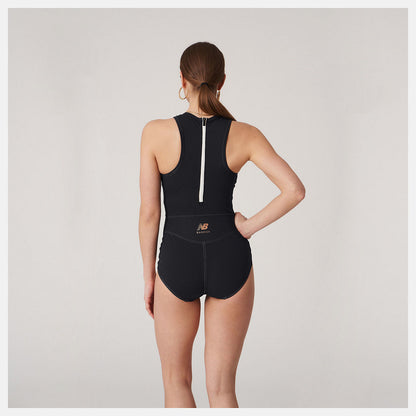 Black Bandier Brief Bodysuit | New Balance Clothing
