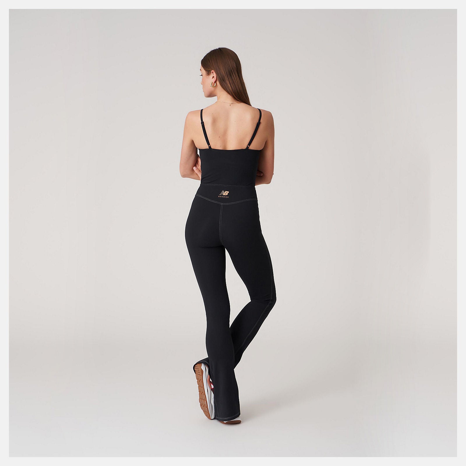Black Bandier Cami Bodysuit | New Balance Clothing