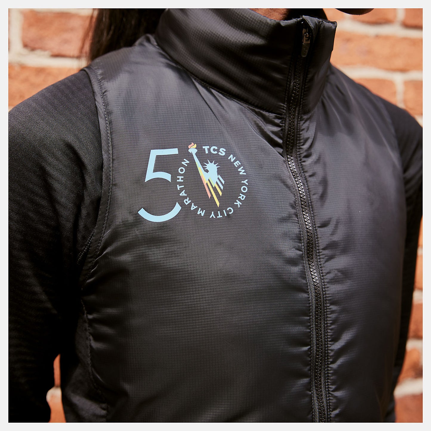 Black NYC Marathon NB Heat Grid Vest | New Balance Clothing