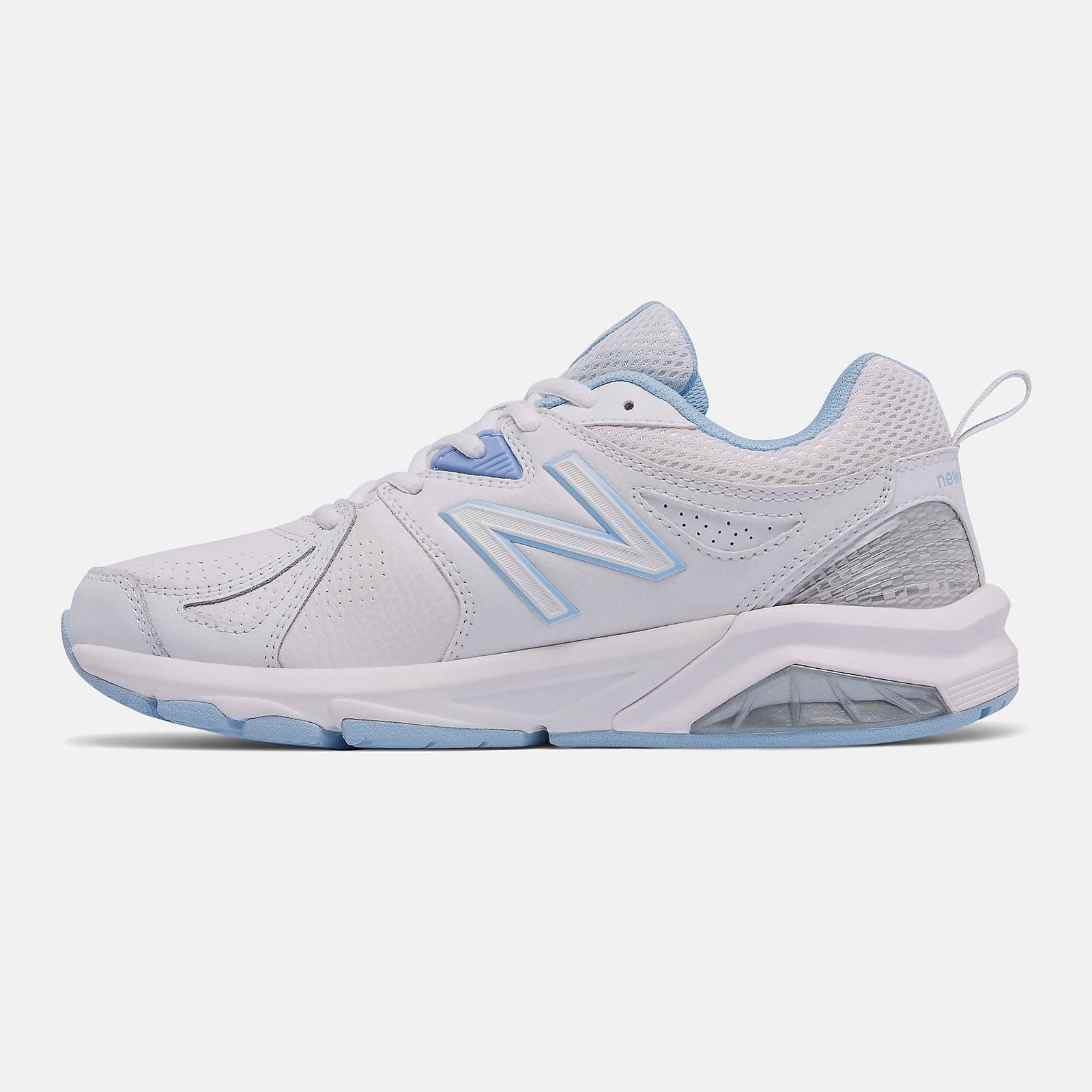 White/Light Blue Women New Balance 857v2 | New Balance Shoes