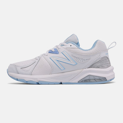 White/Light Blue Women New Balance 857v2 | New Balance Shoes